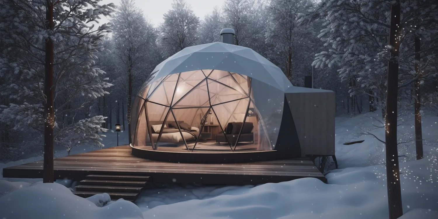 Glamping namiot sferyczny