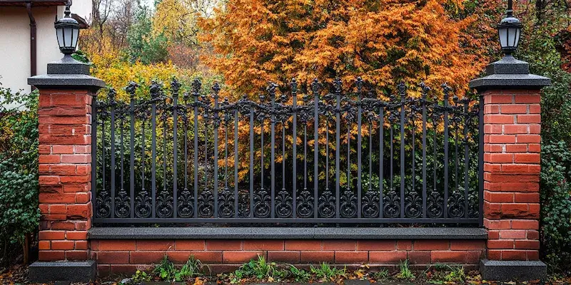 metalowe ogrodzenie z Polski