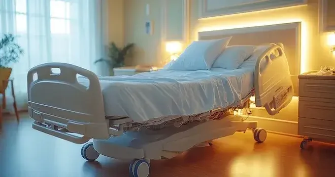 Łóżko rehabilitacyjne dla seniora